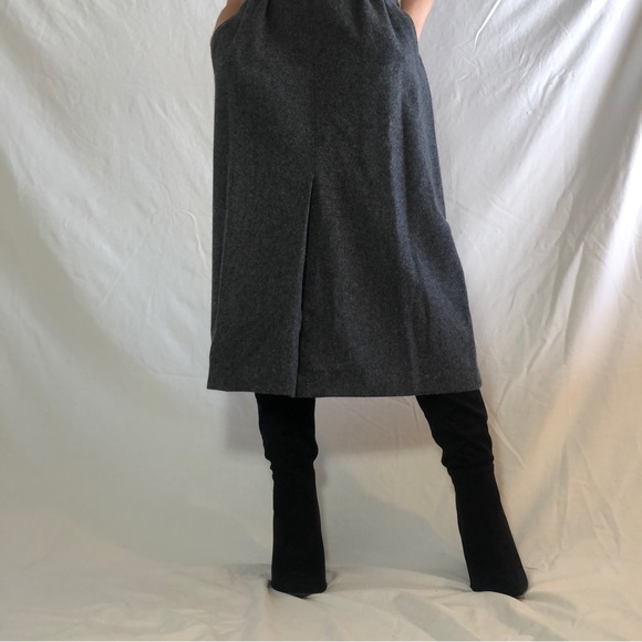 100% wool vintage high waist Skirt - Picture 2 of 10